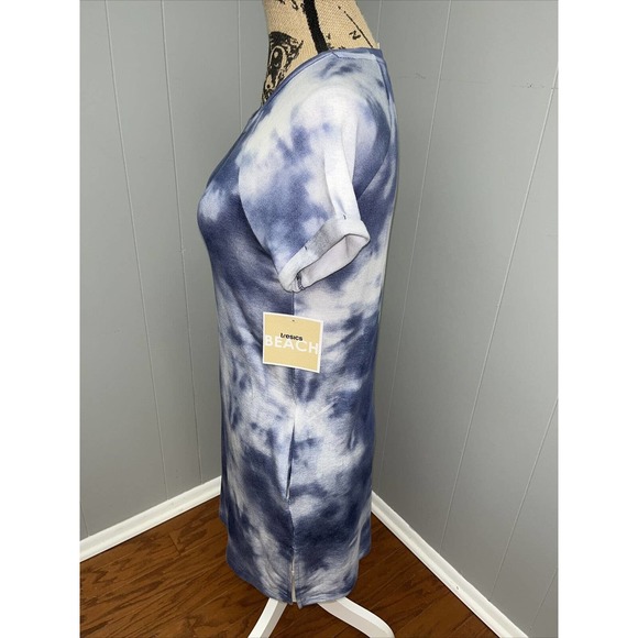 NWT Womens‎ TRESICS BEACH TUNIC COVER UP MINI DRESS With Pockets Tie Dye Small - Picture 2 of 5
